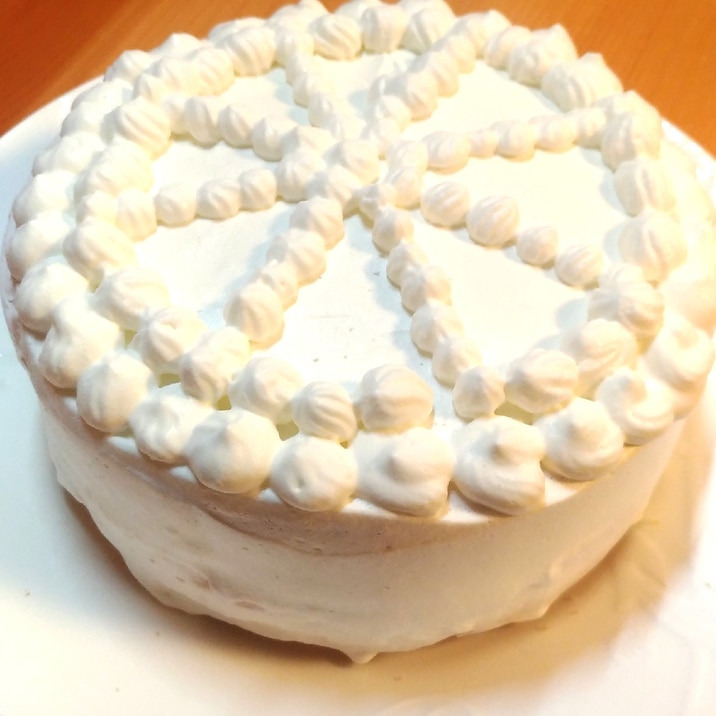 ヘルシー☆水切りヨーグルトクリームのショートケーキ